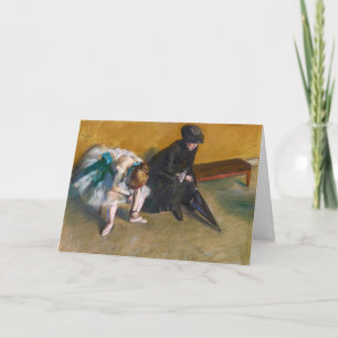Edgar Degas - Väntar Kort