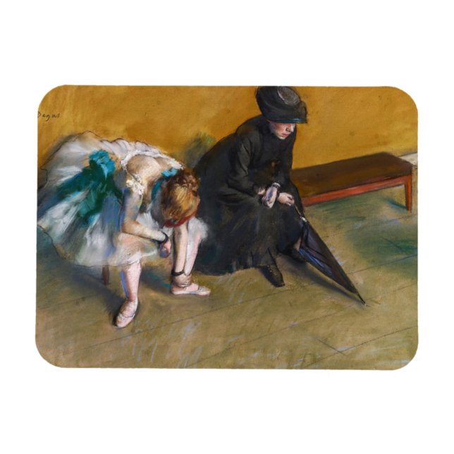 Edgar Degas - Väntar Magnet (Horisontell)