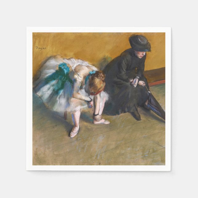 Edgar Degas - Väntar Pappersservett (Framsidan)