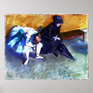 Edgar Degas väntar Poster