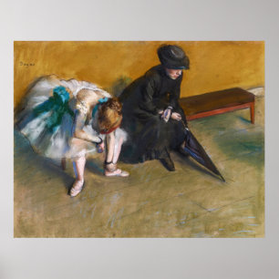 Edgar Degas - Väntar Poster
