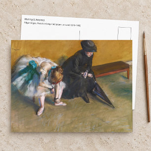 Edgar Degas - Väntar Vykort