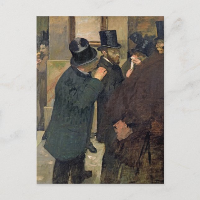 Edgar Degas | Vid Lagrar Exchange, c.1878-79 Vykort (Framsida)