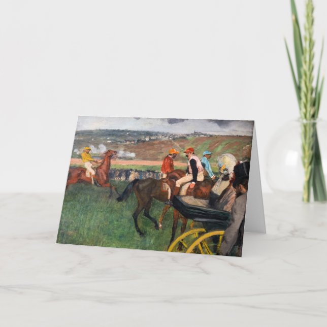 Edgar Degas - Vid tävlingarna Kort (Framsida)