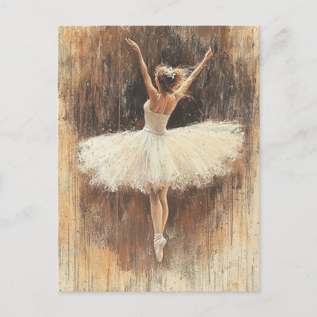 Edgar Degas Vintage vykort (Framsida)