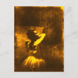 Edgar Degas-vykort med Golden Ballet Dancer Vykort