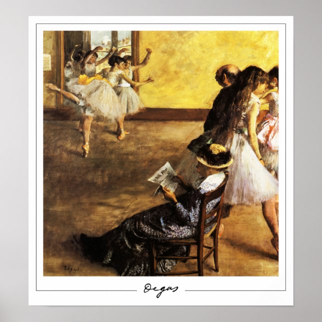 Edgar Degas Zedign konstaffisch #152-2 Poster (Framsidan)