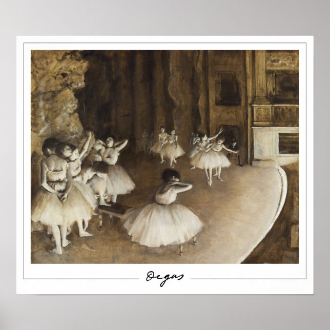 Edgar Degas Zedign konstaffisch #22-2 Poster (Framsidan)