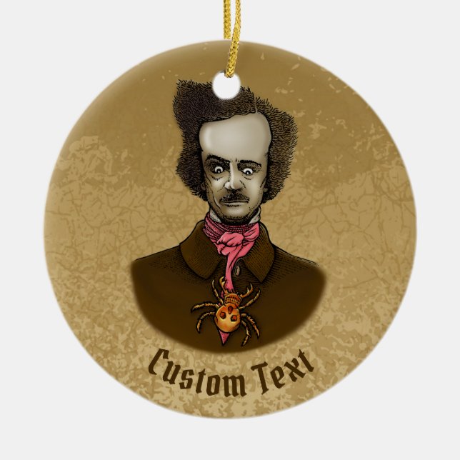 Edgar med Guld Kryp Julgransprydnad Keramik (Framsidan)