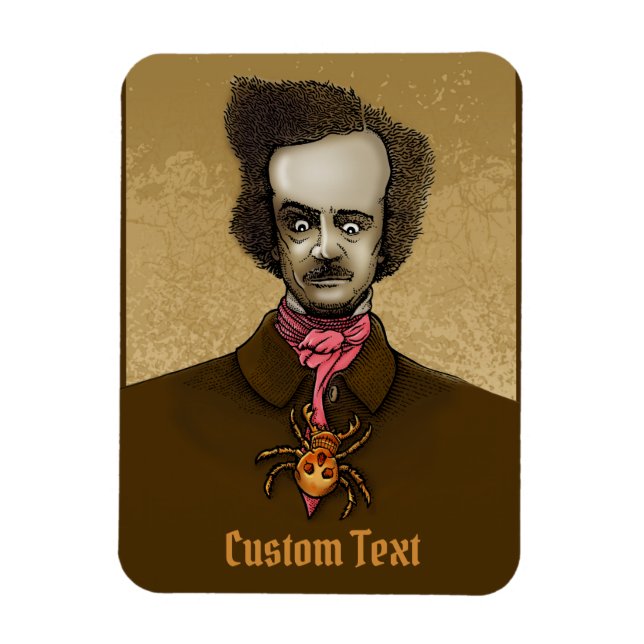 Edgar med Guld Kryp Magnet (Vertikal)