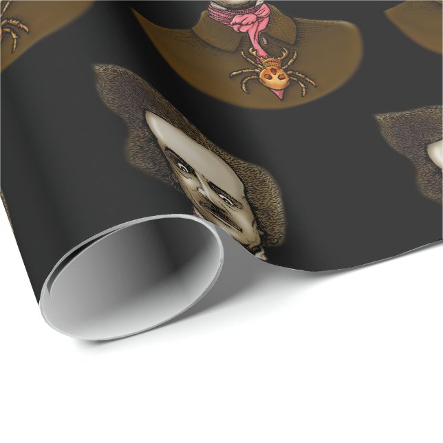 Edgar med Guld Kryp Presentpapper (Rullad Hörn)