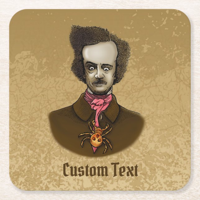 Edgar med Guld Kryp Underlägg Papper Kvadrat (Framsidan)