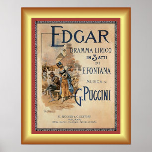 Edgar ~Piccini ~ Lyrical Drama by F Fountana ~ Poster
