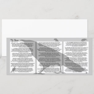 Edgar Poe Raven Inbjudningar