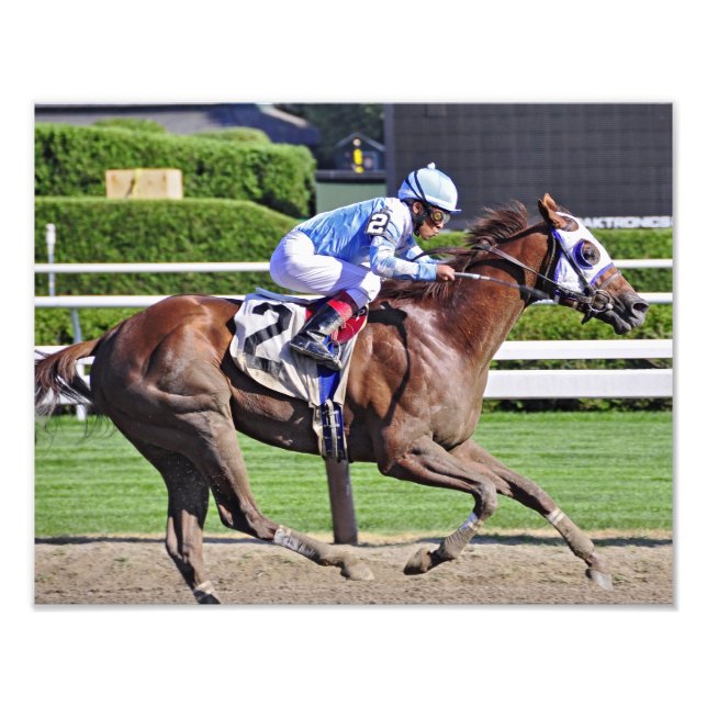 Edgar Prado- Derby won Jockey Fototryck (Framsidan)