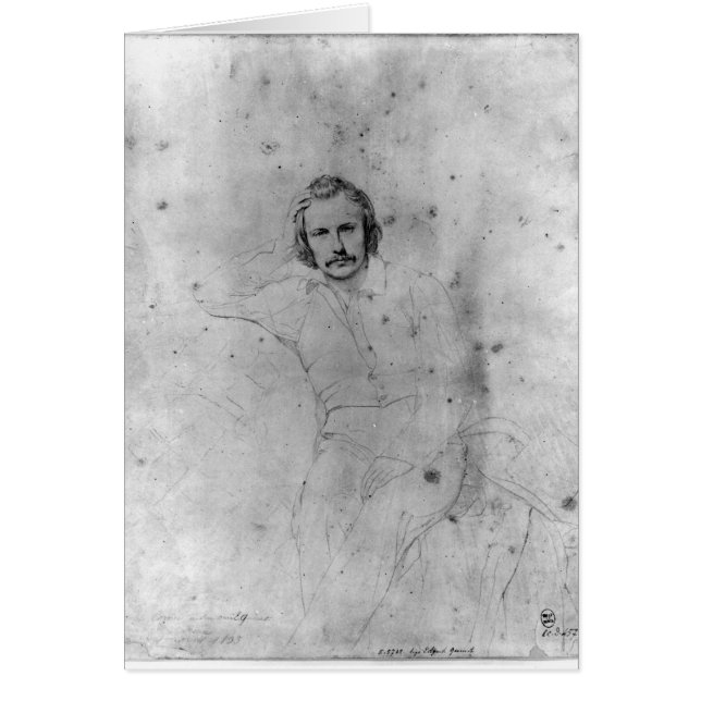Edgar Quinet, 1833 Hälsningskort (Framsidan)