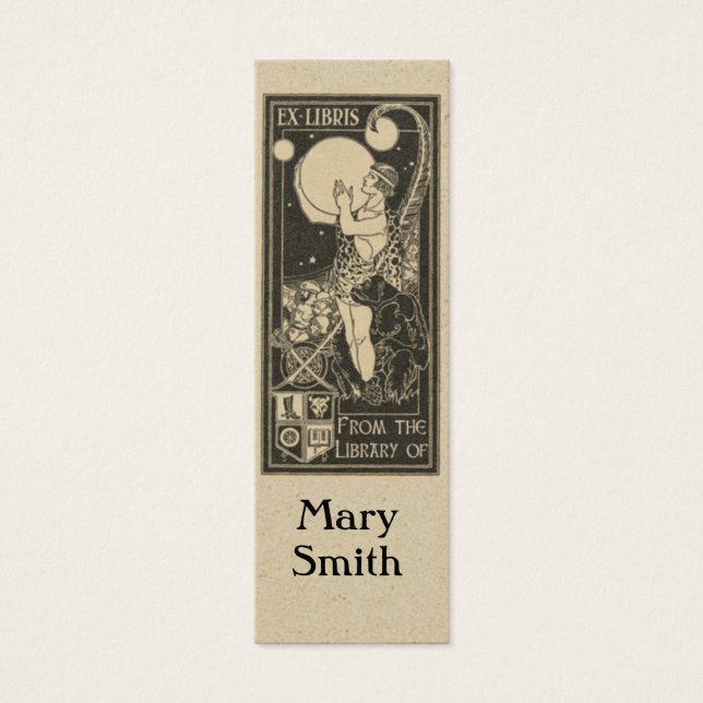 Edgar Ris Burroughs Anpassningsbar Bookmarkers Litet Visitkort (Framsidan)