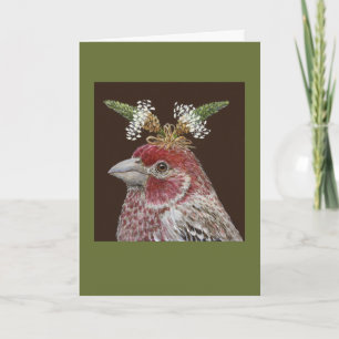 Edgar the house finch Card Kort
