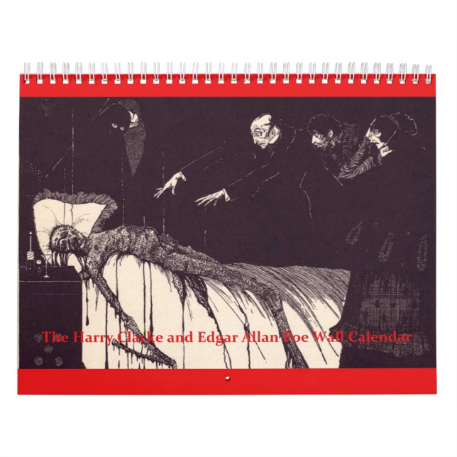 Edgaren Allan Poe och Harry Clarke väggkalender Kalender (Omslag)