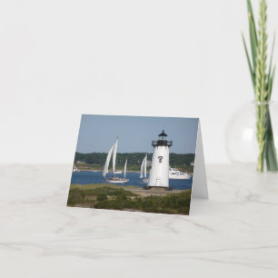 Edgartown fyr på Marthas vingård Kort