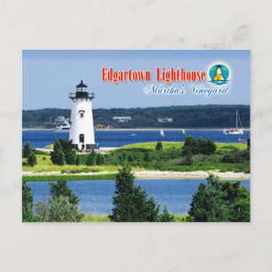 Edgartown Harbor Light, Martha's Vineyard, MORSA Vykort