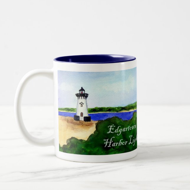 Edgartown Harbour Light Mugg (Text) (Vänster)