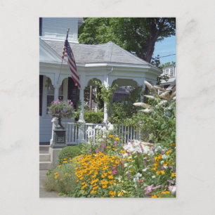 Edgartown Hotel Summer Garden Anpassningsbar Postc Vykort