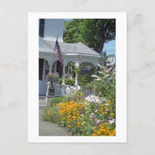 Edgartown Hotel Summer Garden Anpassningsbar Postc Vykort