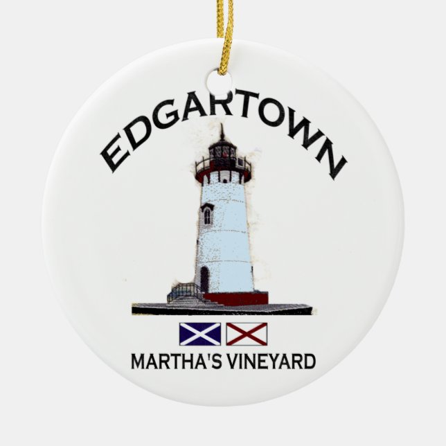 Edgartown. Julgransprydnad Keramik (Framsidan)