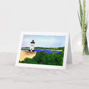 Edgartown Lighthouse Greeting Card Kort