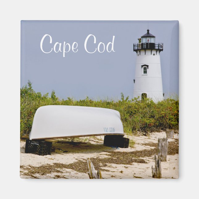 Edgartown Lighthouse Martha's Vineyard Mass Magnet (Framsidan)