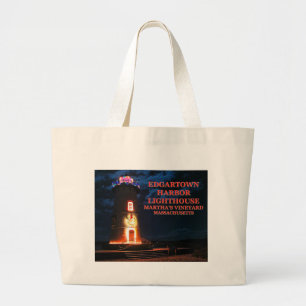 Edgartown Lighthouse,Martha's Vineyard MORSA Tote Jumbo Tygkasse