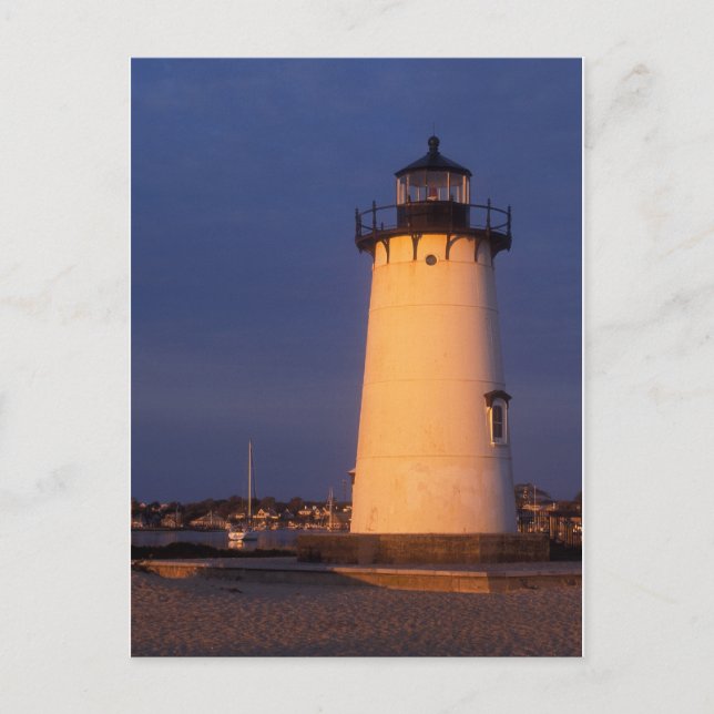 Edgartown Lighthouse Marthas Vineyard Vykort (Framsida)