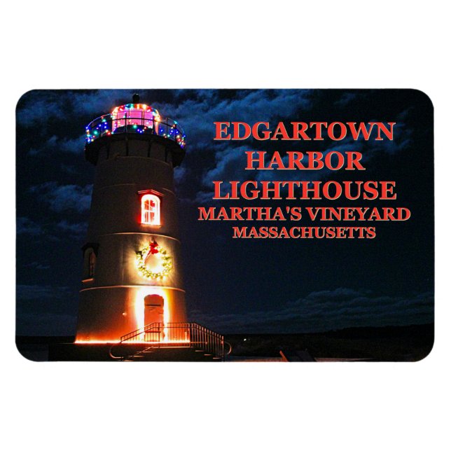 Edgartown Lighthouse, Massachusetts Flexi Magnet (Horisontell)