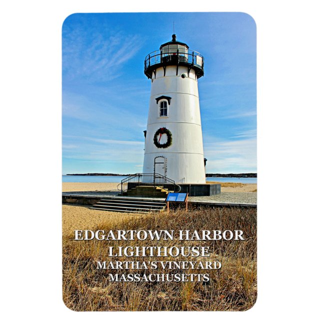 Edgartown Lighthouse, Massachusetts Flexi Magnet (Vertikal)