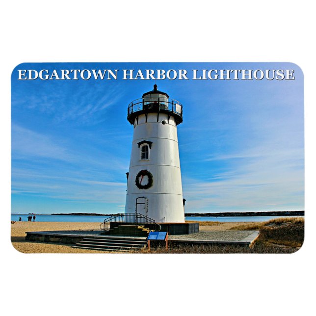 Edgartown Lighthouse, Massachusetts Flexi Magnet (Horisontell)