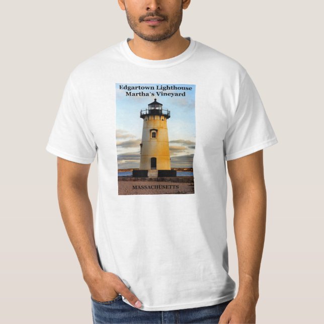 Edgartown Lighthouse, Massachusetts T-Shirt (Framsida)