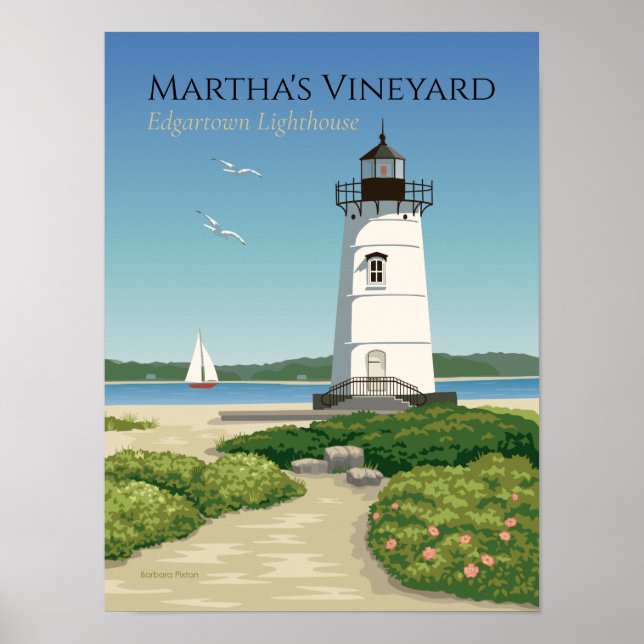 Edgartown Lighthouse Poster (Framsidan)