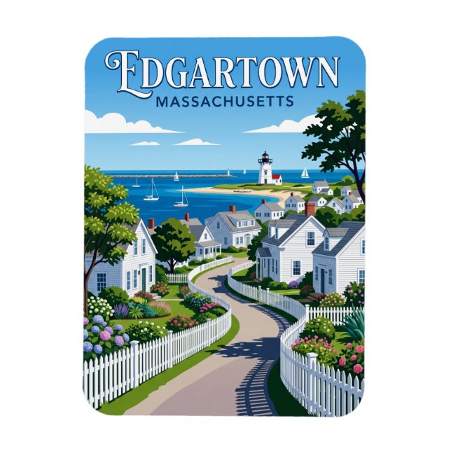 Edgartown USA Magnet (Vertikal)