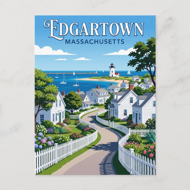 Edgartown USA Vykort (Framsida)