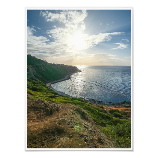 Edge of the Sunlit Coast Fototryck (Framsidan)