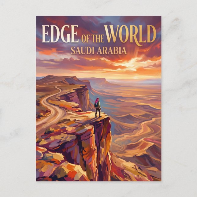 Edge of the World Saudiarabien Vykort (Framsida)