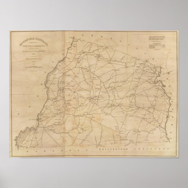 Edgefield District, South Carolina Poster (Framsidan)