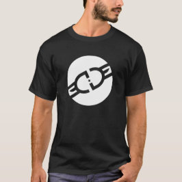 EdgeGamers vit cirklar logotyputslagsplatsen Tee Shirt