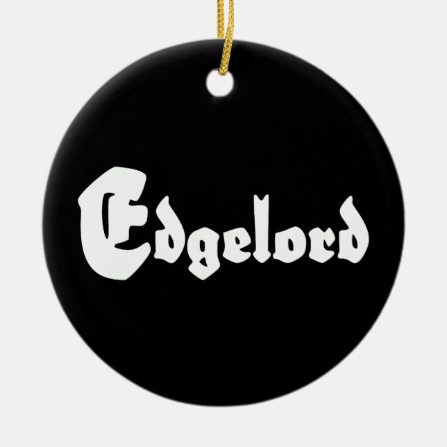 Edgelord Julgransprydnad Keramik (Framsidan)
