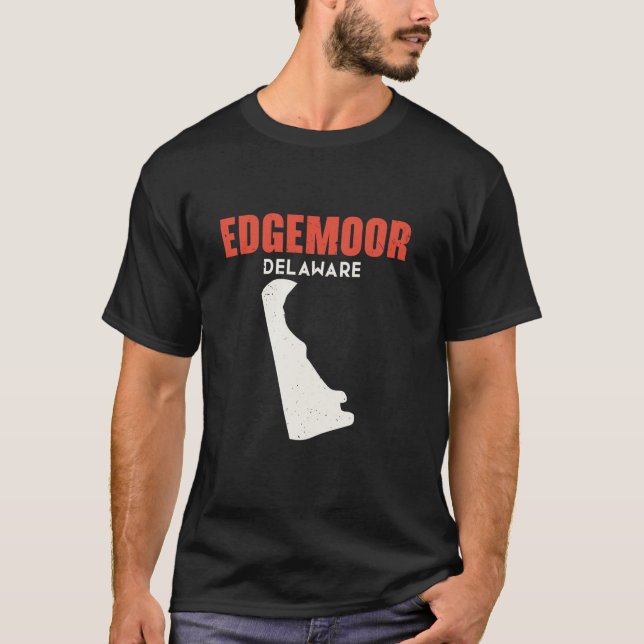 Edgemoor Delaware USA State America Travel Delawar T Shirt (Framsida)
