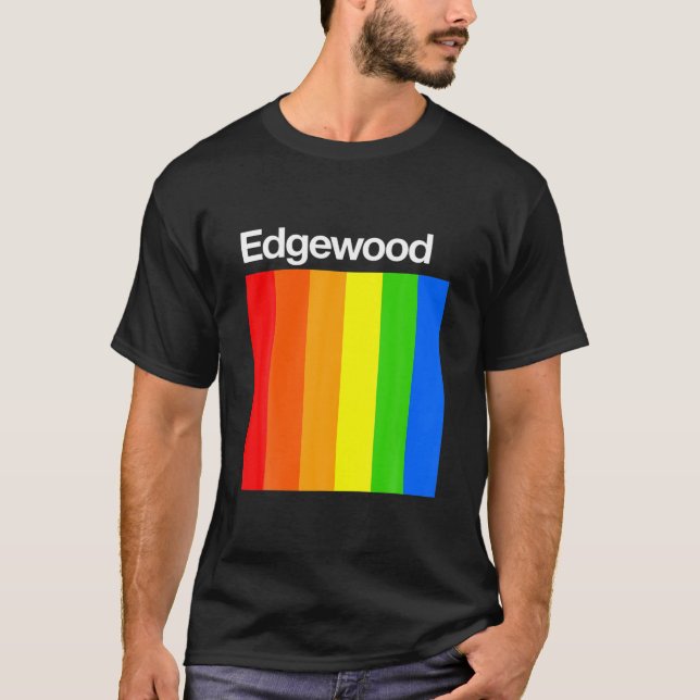 Edgewood Färg College Universiteten Alumni T Shirt (Framsida)