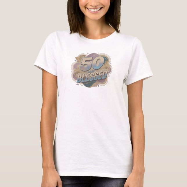Edgy 50 OCH BLESSAD 2D Modekonst T Shirt (Framsida)