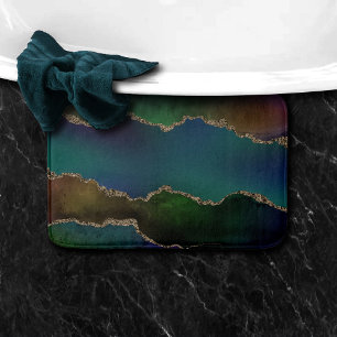 Edgy agate Moody judisk tonsköldpadda Mörk Badrumsmatta