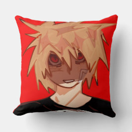 Edgy Anime Boy Grunge Aesthetic  Kudde